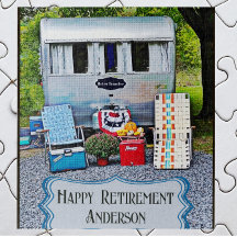 Fun  Camper Trailer Happy Retirement
