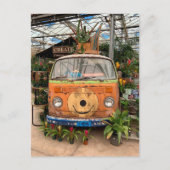 Fun Camper Van Reused as a Floral Display Briefkaart (Voorkant)