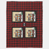 Fun Camping Camper Trailer Trash QUOTES Monogram Fleece Deken (Voorkant)