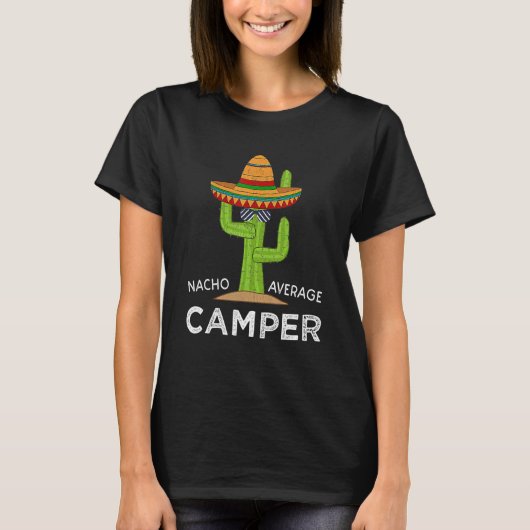 Fun Camping Humor Funny Meme Saying Camper T-shirt (Voorkant)
