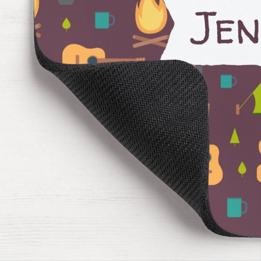 Fun Camping Natuur ThreadPattern Muismat (Hoek)