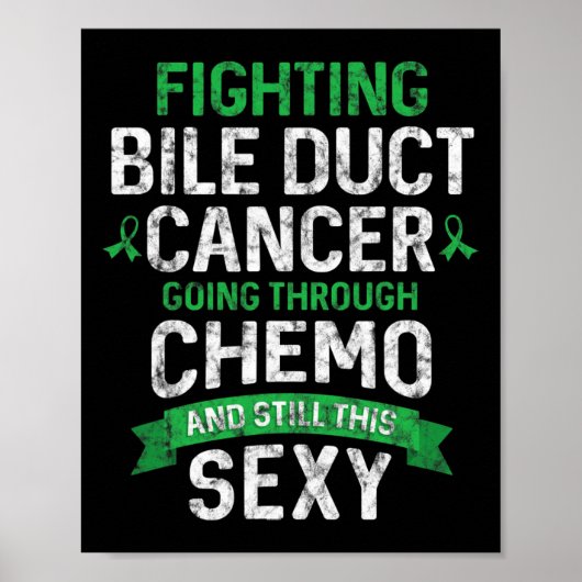 Fun Cancer Fighter Galweg Kanker Patiënt Chemo Poster (Voorkant)
