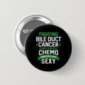 Fun Cancer Fighter Galweg Kanker Patiënt Chemo Ronde Button 5,7 Cm (Voorkant /achterkant)