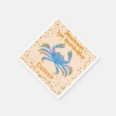 Fun Cancer First Birthday & Gold Confetti Servet (Hoek)