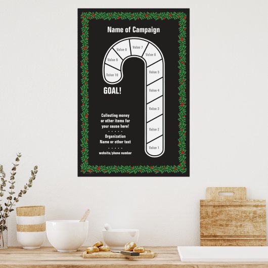 Fun Candy Cane Goal Poster (Keuken)