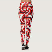 Fun Candy Cane Twist Leggings (Achterkant)