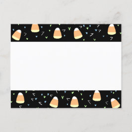 Fun Candy Corn Border Aankondigingskaart