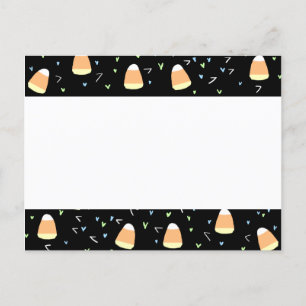 Fun Candy Corn Border Aankondigingskaart