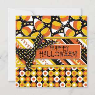 Fun Candy Corn Halloween kleuren Kaart