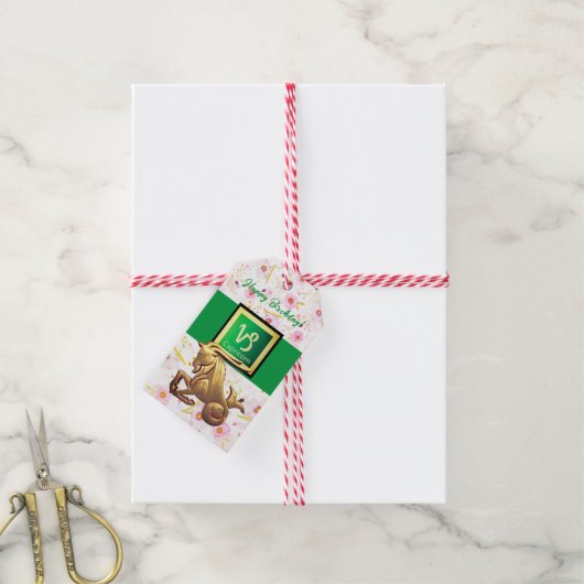 Fun Capricorn Birthday Cadeaulabel (Met Touw)