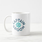 Fun Captain Groom Nautical Wedding Matching Bride Koffiemok (Links)