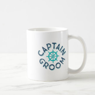 Fun Captain Groom Nautical Wedding Matching Bride Koffiemok