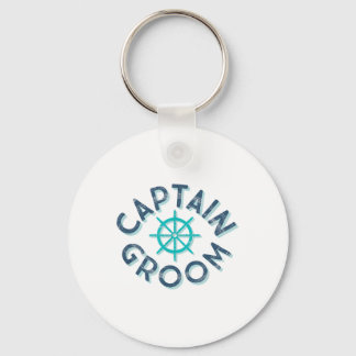 Fun Captain Groom Nautical Wedding Matching Bride Sleutelhanger