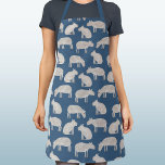 Fun Capybara Pattern Schort<br><div class="desc">Een leuk waterverf-capybara patroon op een blauwgroen groene achtergrond voor diervriendelijke en wilde dieren. Originele kunst van Nic Squirrell.</div>