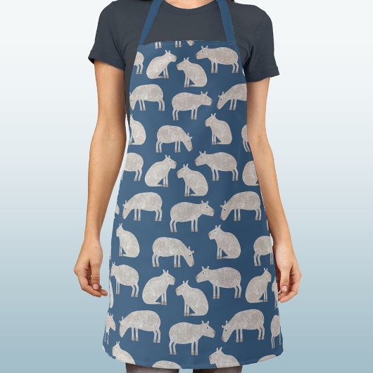 Fun Capybara Pattern Schort