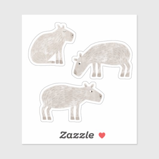 Fun Capybara Sticker (Vel)