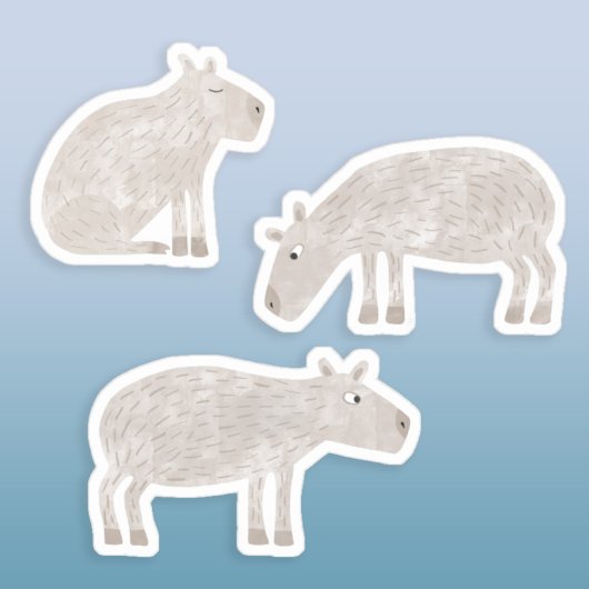 Fun Capybara Sticker