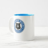 Fun Carriage Park Resident Seal Tweekleurige Koffiemok (Voorkant links)