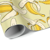 Fun Cartoon Bananas Oerwoud Party Thema Cadeaupapier (Rol Hoek)