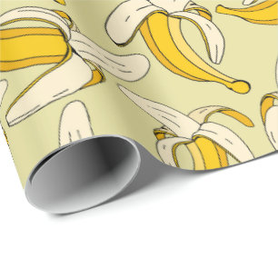 Fun Cartoon Bananas Oerwoud Party Thema Cadeaupapier