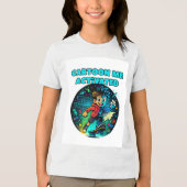 Fun cartoon Boy kinder shirt (Voorkant)