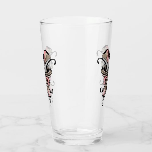 Fun cartoon butefly fauna tatoo schattige kinderen glas (Rechts)