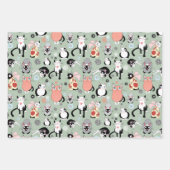 Fun Cartoon Cats Inpakpapier Vel (Voorkant 2)