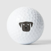 Fun Cartoon Dog Golfballen (Voorkant)