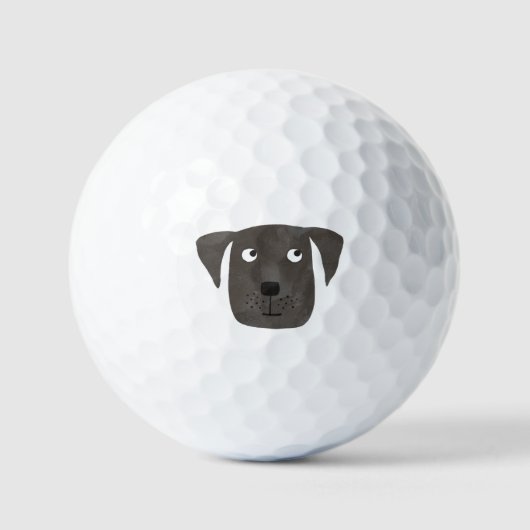 Fun Cartoon Dog Golfballen (Voorkant)