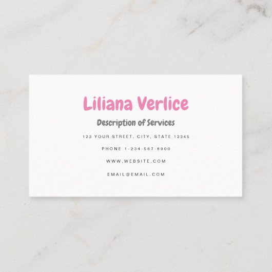 Fun Cartoon Dog Walker Pet Sitter Visitekaartje (Achterkant)