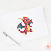 Fun Cartoon Dragon Sticker (Envelop)