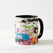 Fun cartoon koffie mok om met vrienden te delen (Voorkant rechts)