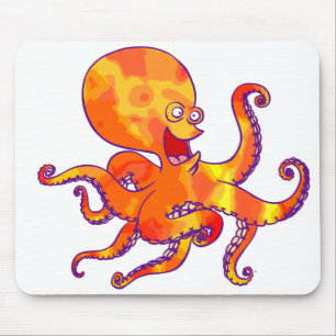 Fun Cartoon Octopus Mousepad Muismat