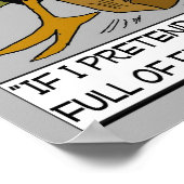 Fun Cartoon over Poster bij pensionering (Hoek)