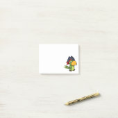 Fun Cartoon Pirate Parrot Post-it® Notes (Op bureau)