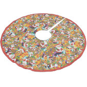 Fun Cartoon Santa Claus GIft Bag Kerstboom Rok (Gekanteld)