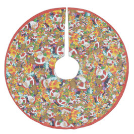 Fun Cartoon Santa Claus GIft Bag Kerstboom Rok