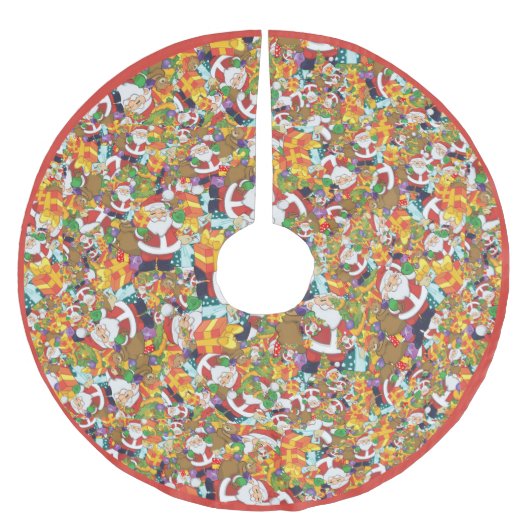 Fun Cartoon Santa Claus GIft Bag Kerstboom Rok (Voorkant)