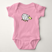 Fun Cartoon Sheep Romper (Voorkant)