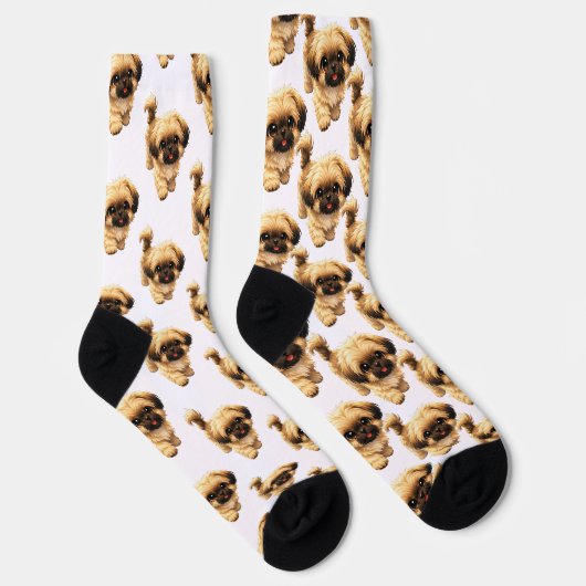 Fun Cartoon Shih Tzu Dog Socks Sokken (Rechts)