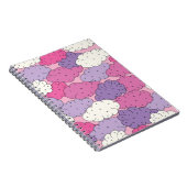 Fun cartoon wolken.  herhalen. notitieboek (Rechterzijde)