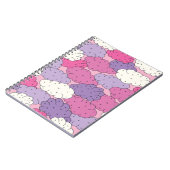 Fun cartoon wolken.  herhalen. notitieboek (Linkerzijde)