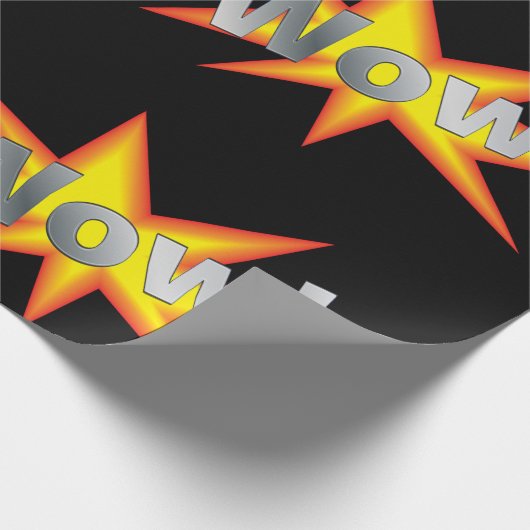 Fun Cartoon WOW! Cadeaupapier (Hoek)