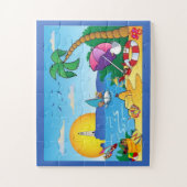 Fun Cartoons of the Beach Legpuzzel (Verticaal)