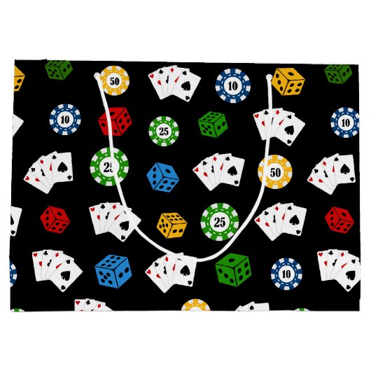 Fun Casino-cadeau voor gokspelen Groot Cadeauzakje (Achterkant)