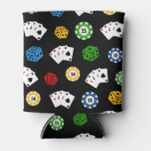 Fun Casino Gambling Patroon koelbox Blikjeskoeler (Voorkant)