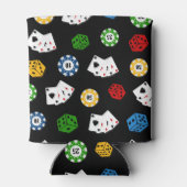 Fun Casino Gambling Patroon koelbox Blikjeskoeler (Achterkant)