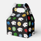 Fun Casino-patroonconstructiepartijtje Bedankdoosjes (Achterkant)