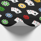 Fun Casino-patroonpapier Cadeaupapier (Hoek)