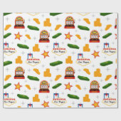 Fun Casino-patroonpapier Cadeaupapier (Vlak)